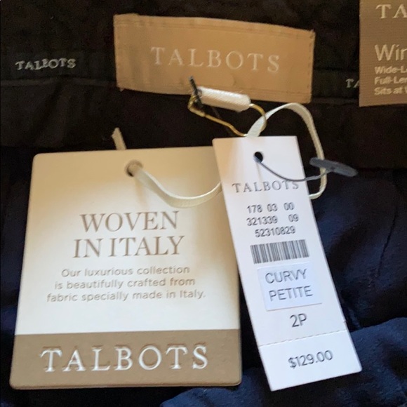 NWT Talbots Curvy Wide-leg pants - Picture 6 of 6